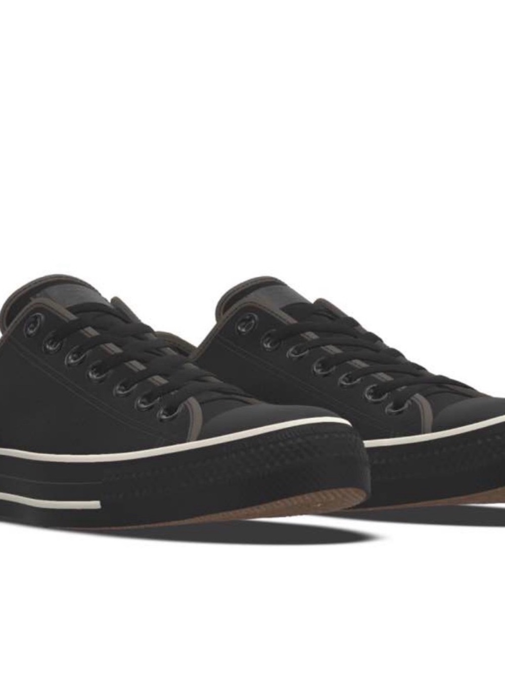 Mens Black Low-Top Converse Sneakers